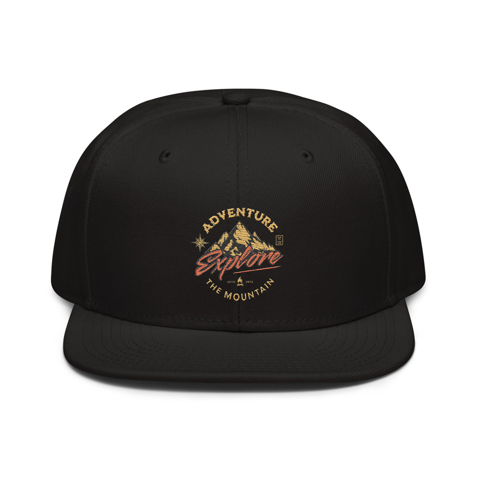 Adventure Explore The Mountain Snapback
