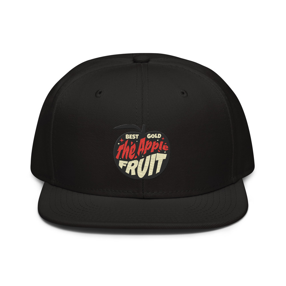 Apple Fruit - Typographic Lettering Snapback
