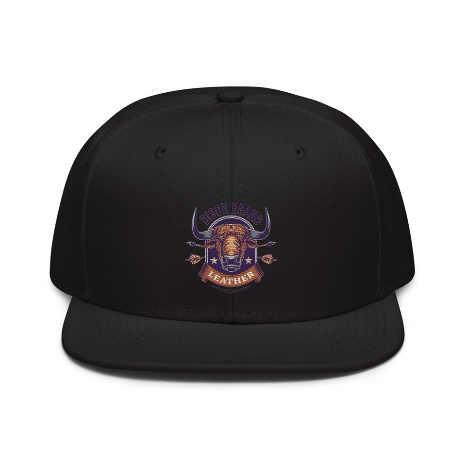 Bison Brand Leather - Animal Snapback