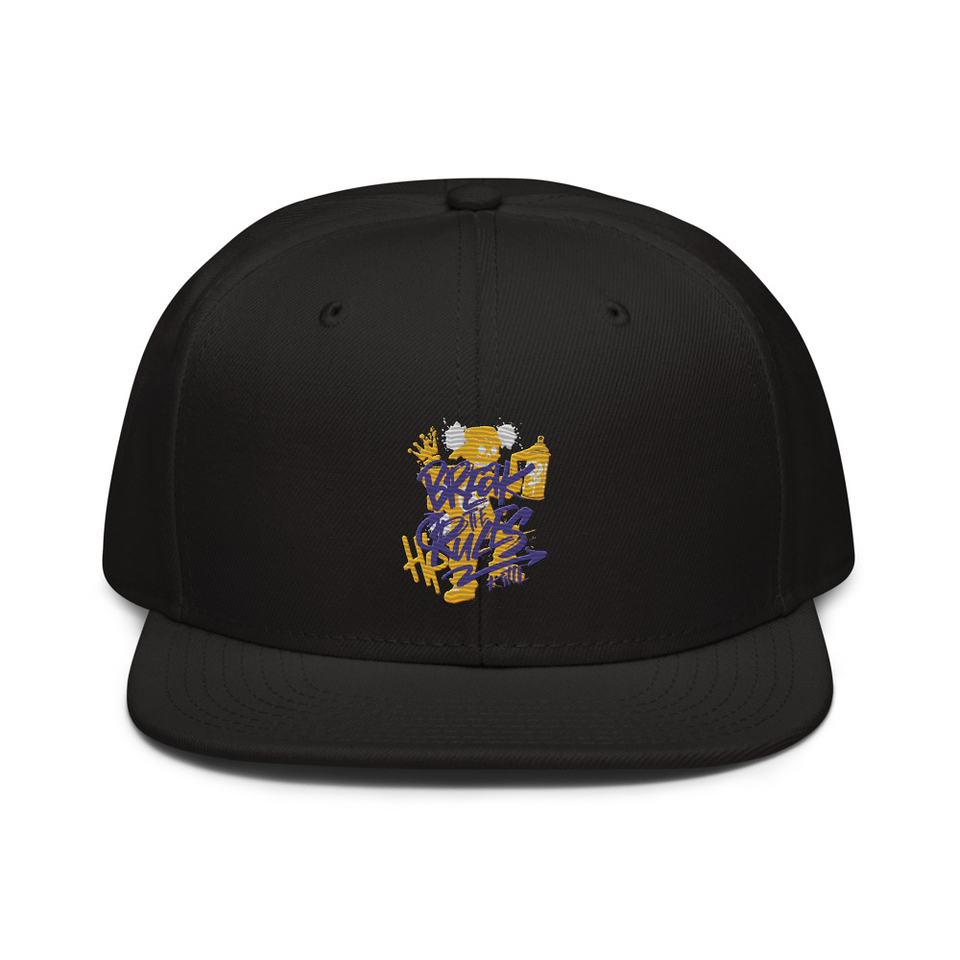 Break the Rules Graffiti - Spray Paint Snapback