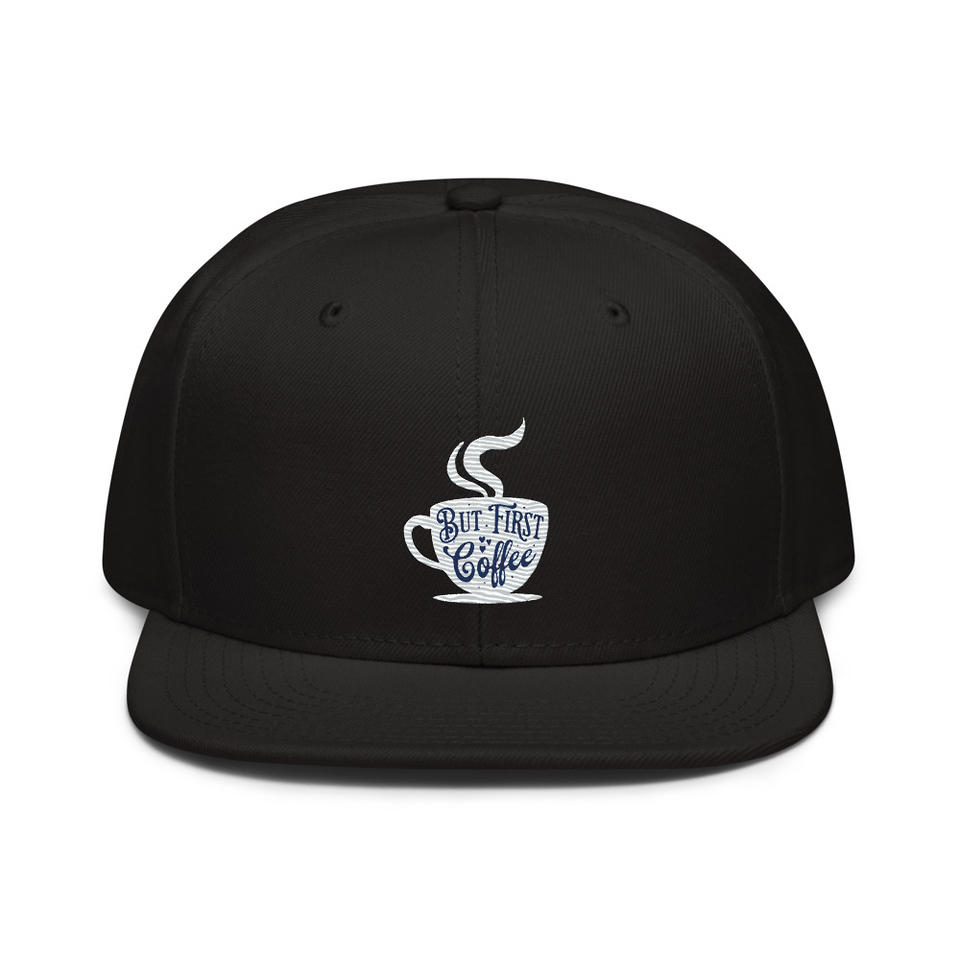 But First Coffee - Hand Lettering Typography Snapback