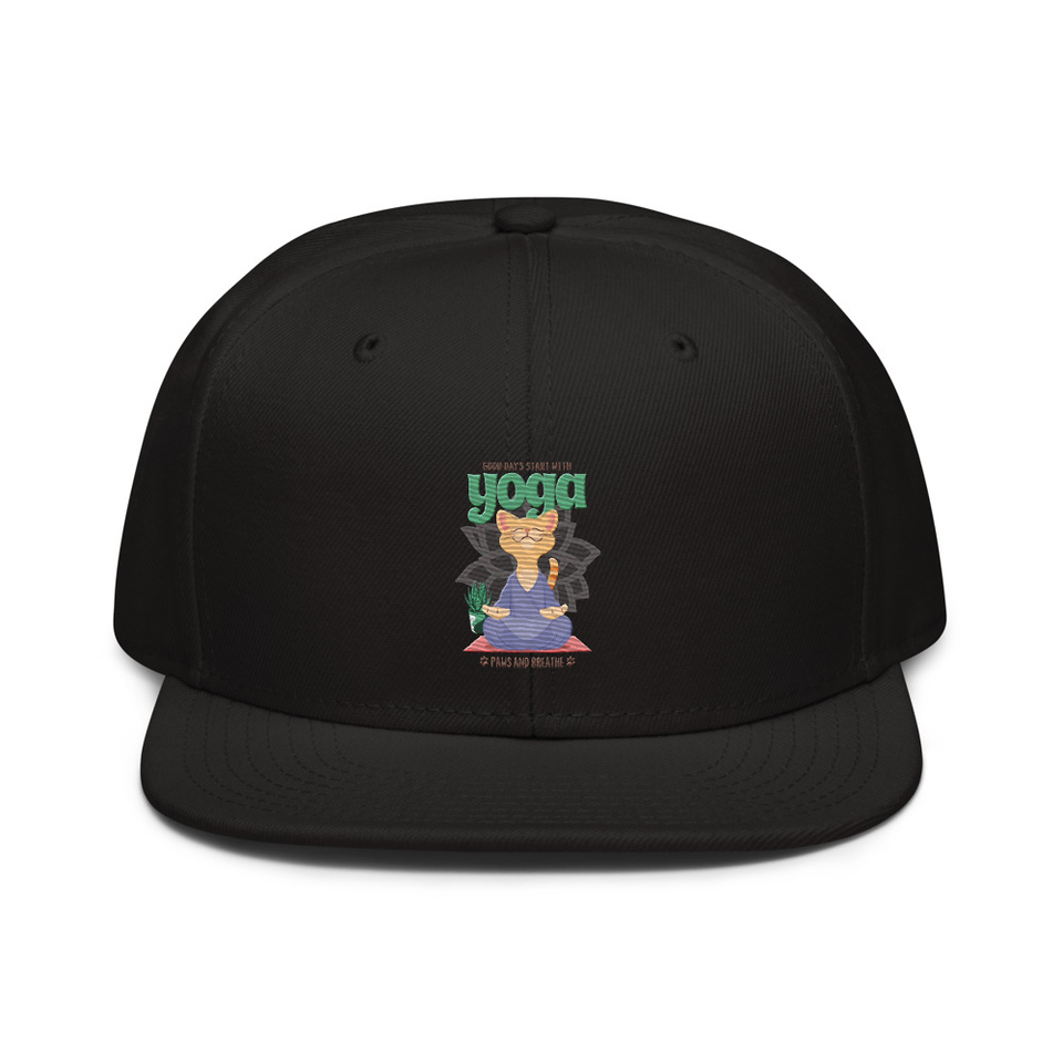 Cat Yoga - Cute Meditation Snapback