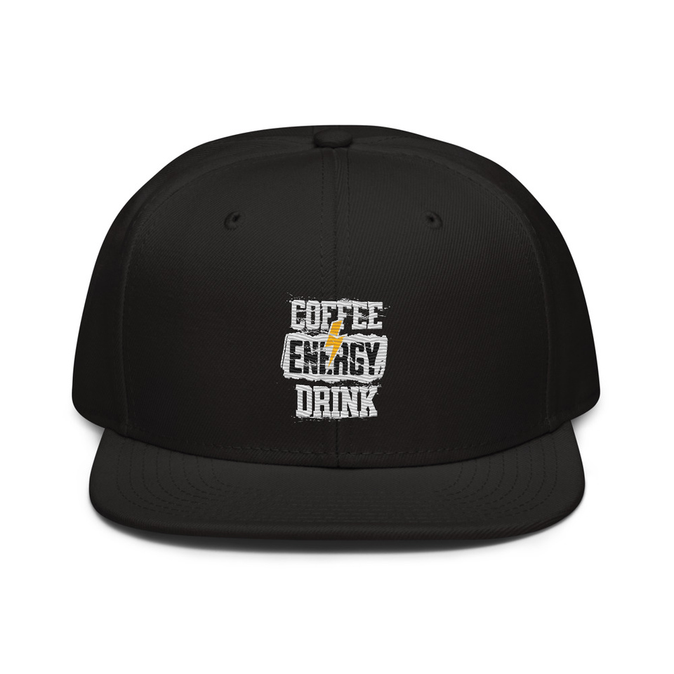 Coffee Energy Drink - Grunge Bolt Snapback