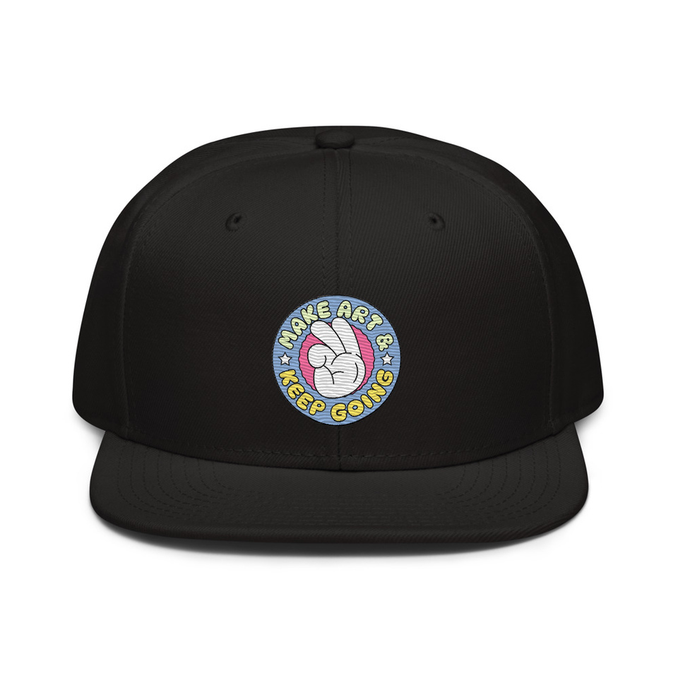 Colorful Fun Retro Style Badge Snapback