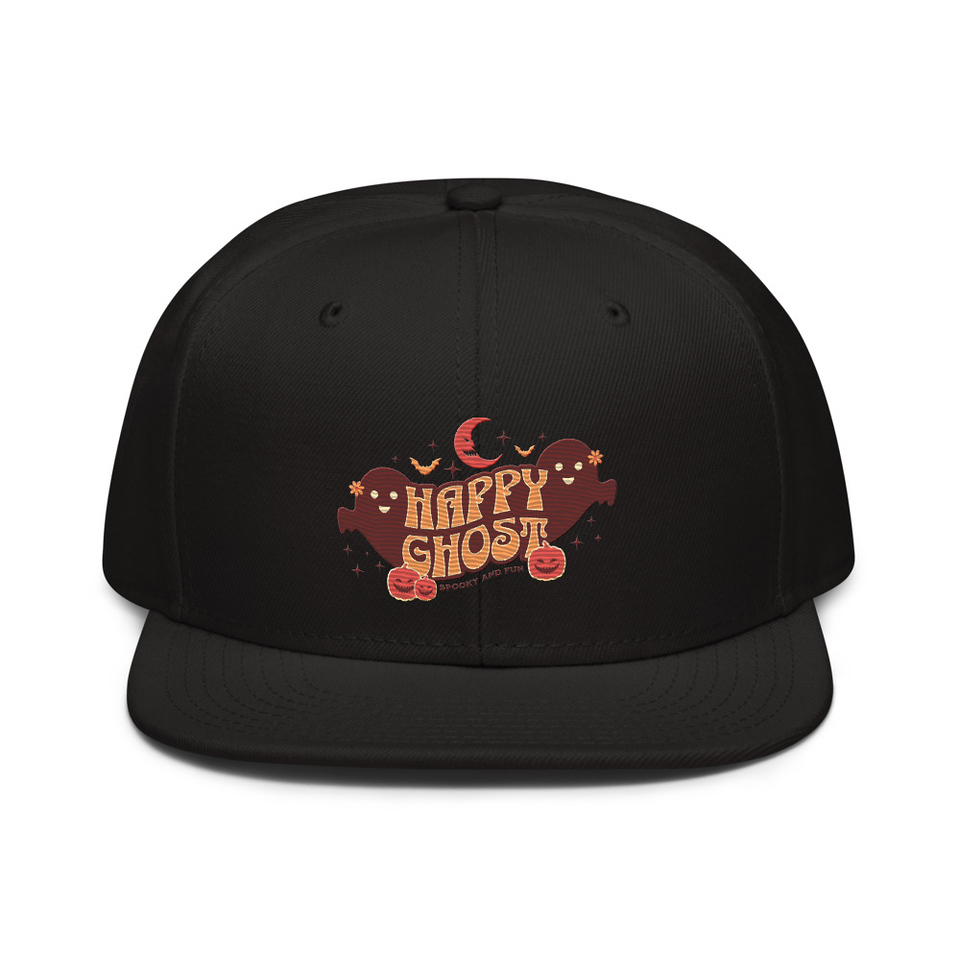 Cute Happy Ghost Snapback