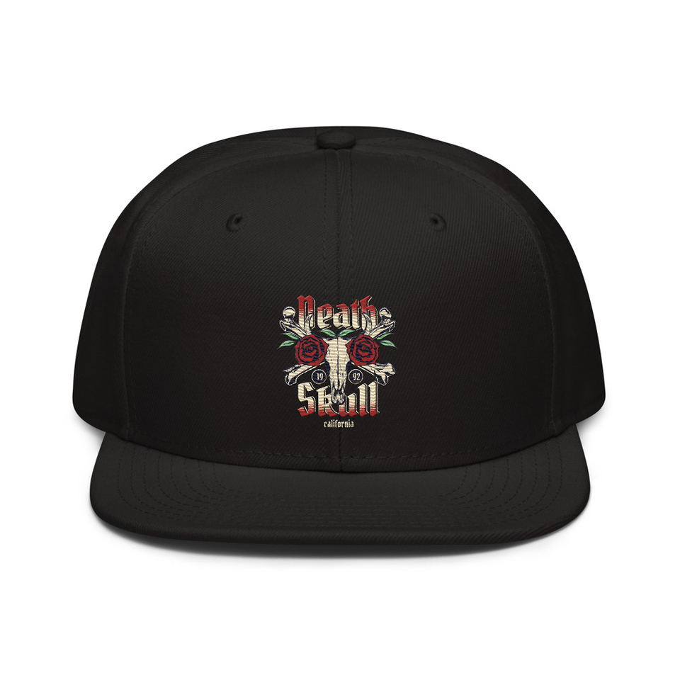 Death Skull - Flower Snapback