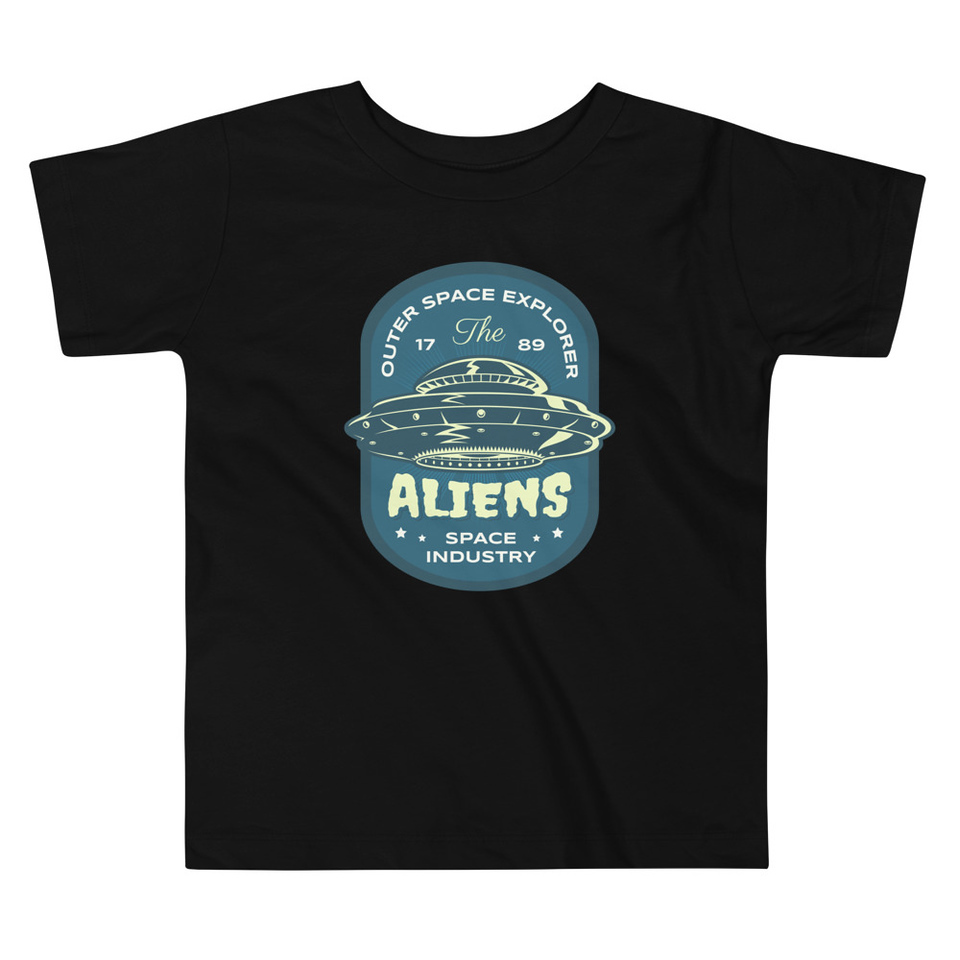 Aliens Outer Space Explorer - UFO Toddler Staple Tee