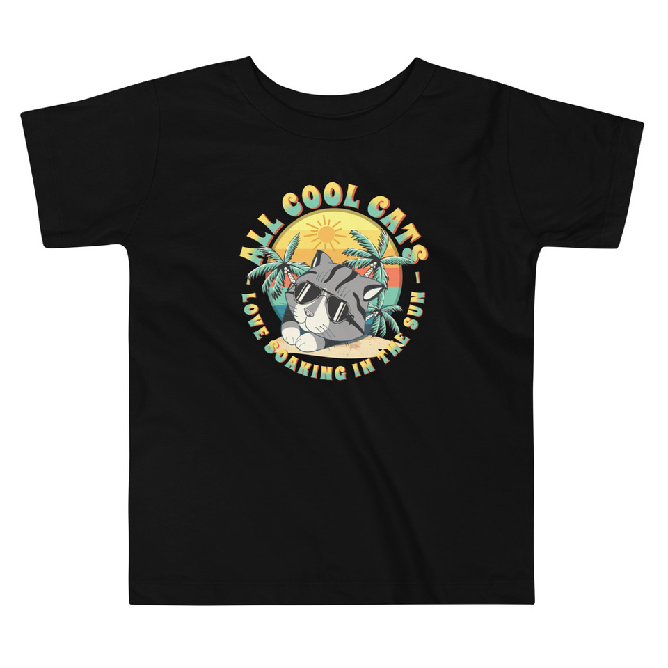 All Cool Cats - Sunset Beach Toddler Staple Tee