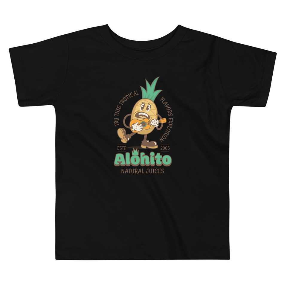 Alohito Natural Juices - Pineapple Mascot Toddler Staple Tee