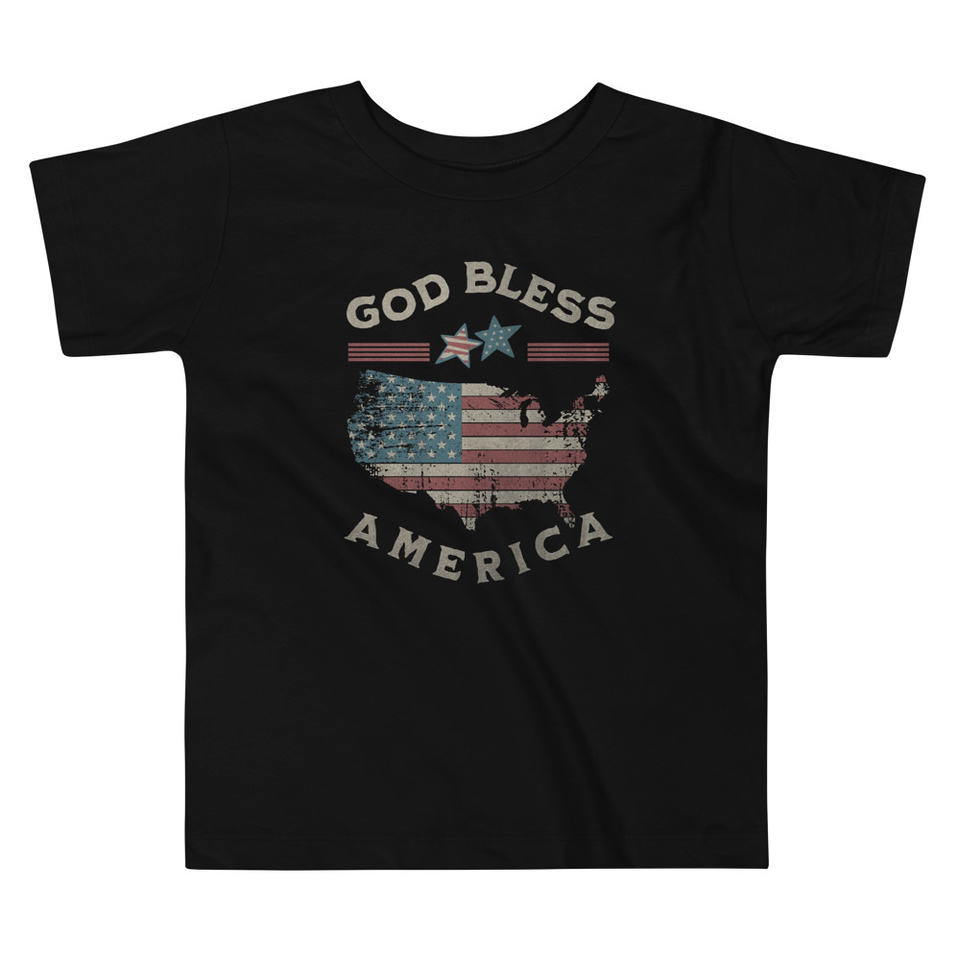 America - Land Of The Free Toddler Staple Tee