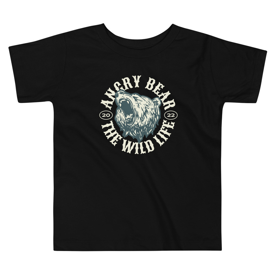Angry Bear - Wild Life Animal Toddler Staple Tee