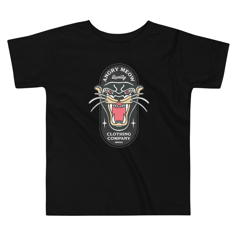 Angry Meow Clothing Company - Panther Toddler Staple Tee
