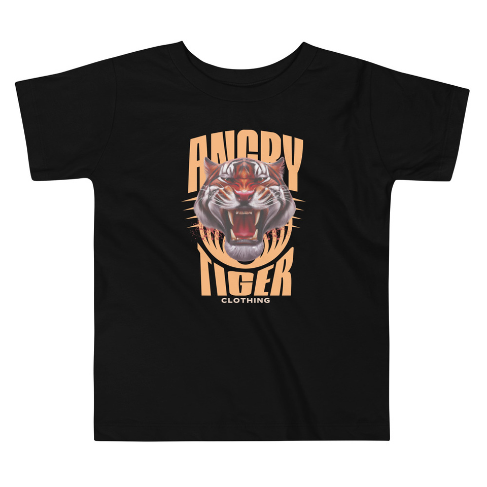 Angry Tiger - AI Toddler Staple Tee