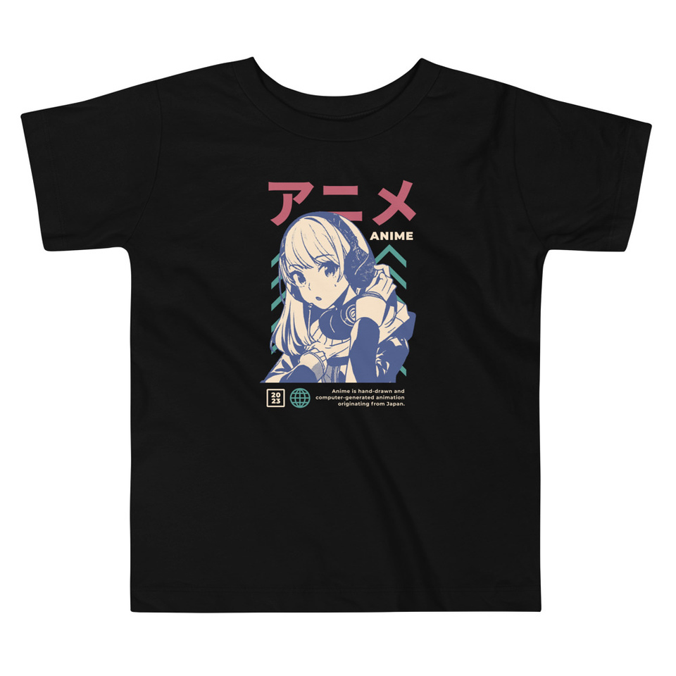 Anime Girl Toddler Staple Tee