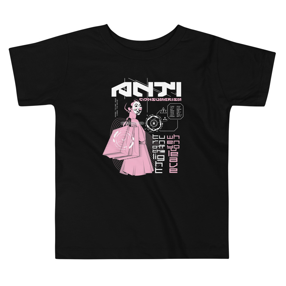 Anti Consumerism - Futuristic Toddler Staple Tee