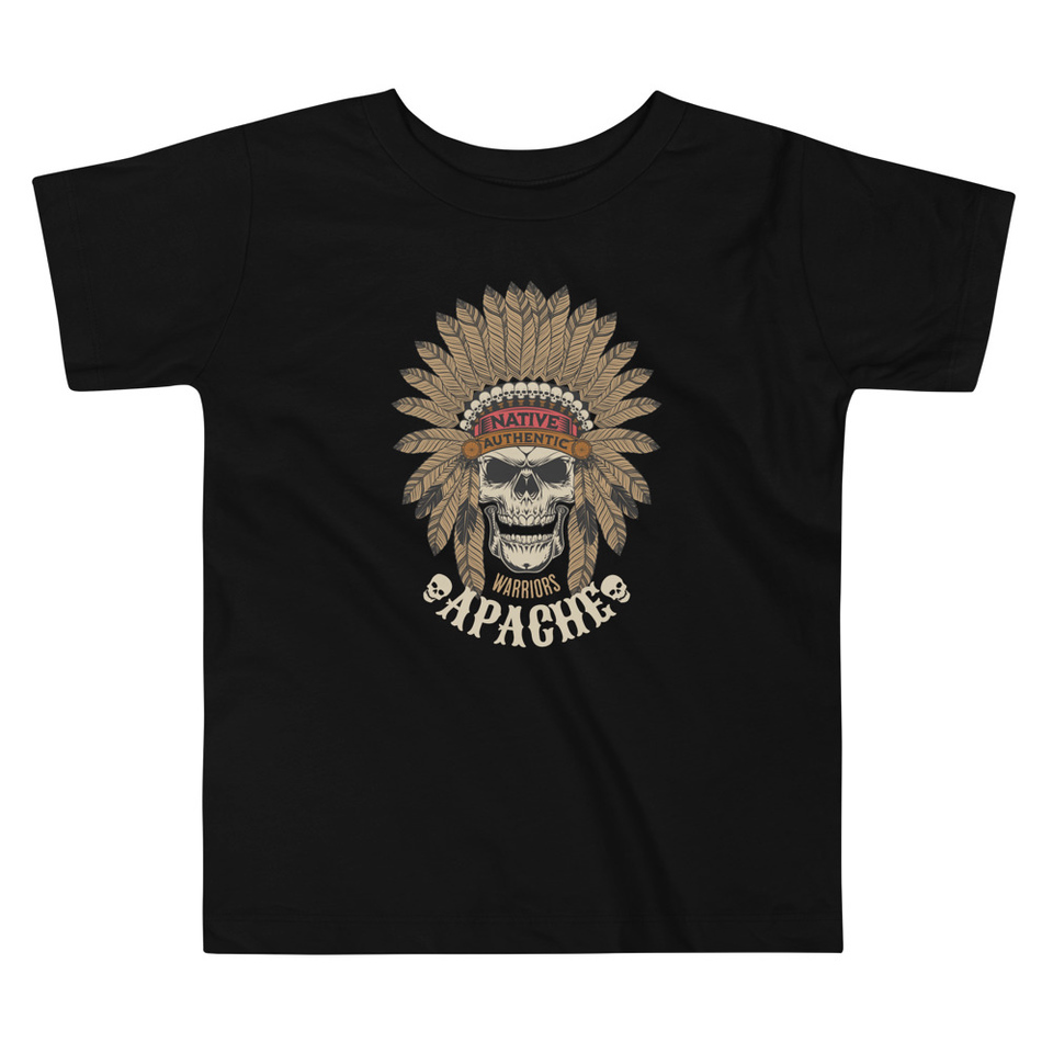 Apache Warriors - Indian Skull Toddler Staple Tee