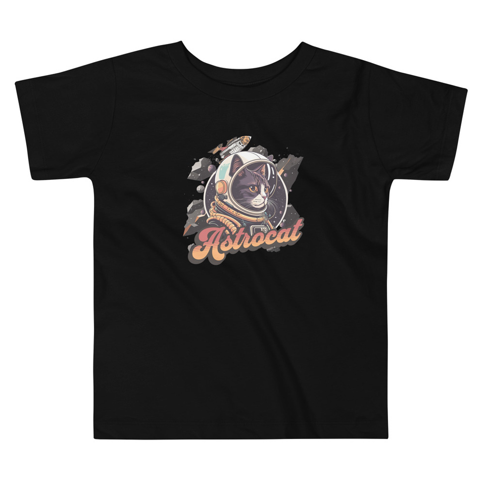 Astrocat - Retro graphic Toddler Staple Tee