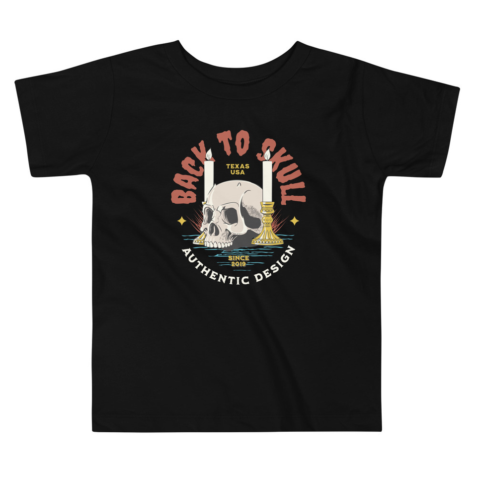 Back to Skull - Authenthic Design  Toddler Staple Tee