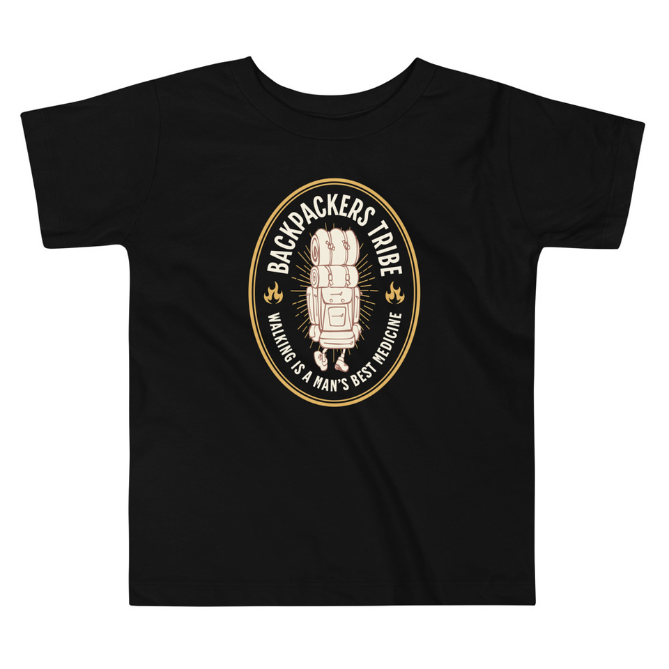 Backpackers Tribe - Adventure Badge Toddler Staple Tee