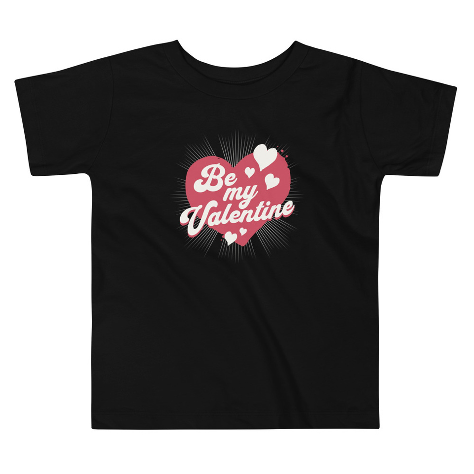 Be my Valentine - Love Heart Toddler Staple Tee