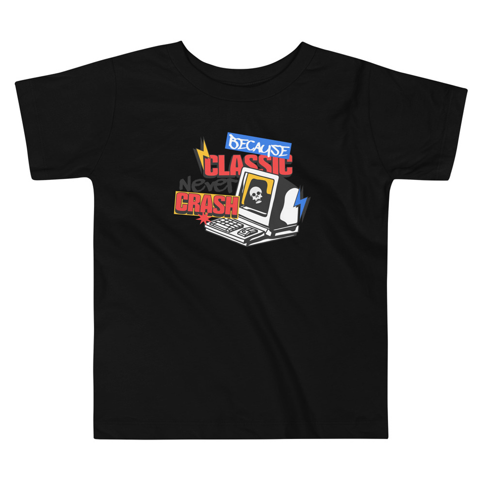 Because Classic Never Crash Toddler Staple Tee