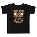 Best Mom in the World - Flowers Toddler Staple Tee