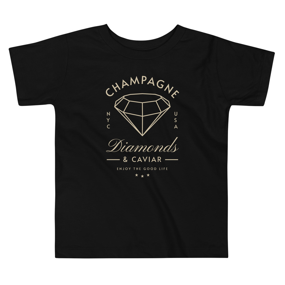 Black Diamonds - Elegant Toddler Staple Tee