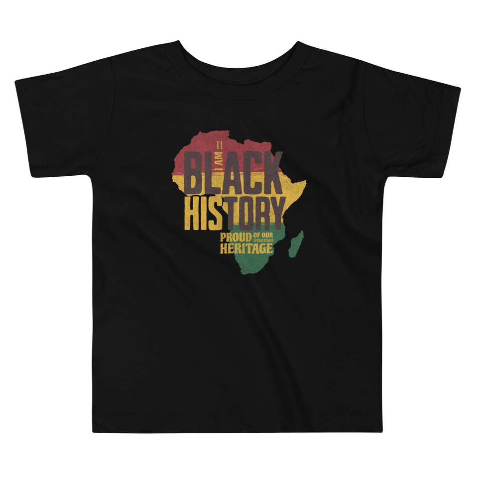 Black History - Heritage Map Toddler Staple Tee