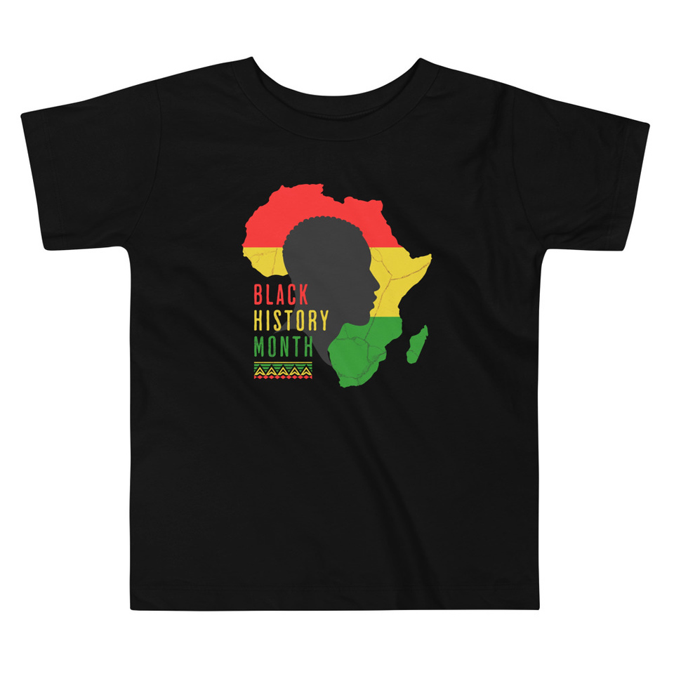 Black History Month - African Continent Toddler Staple Tee