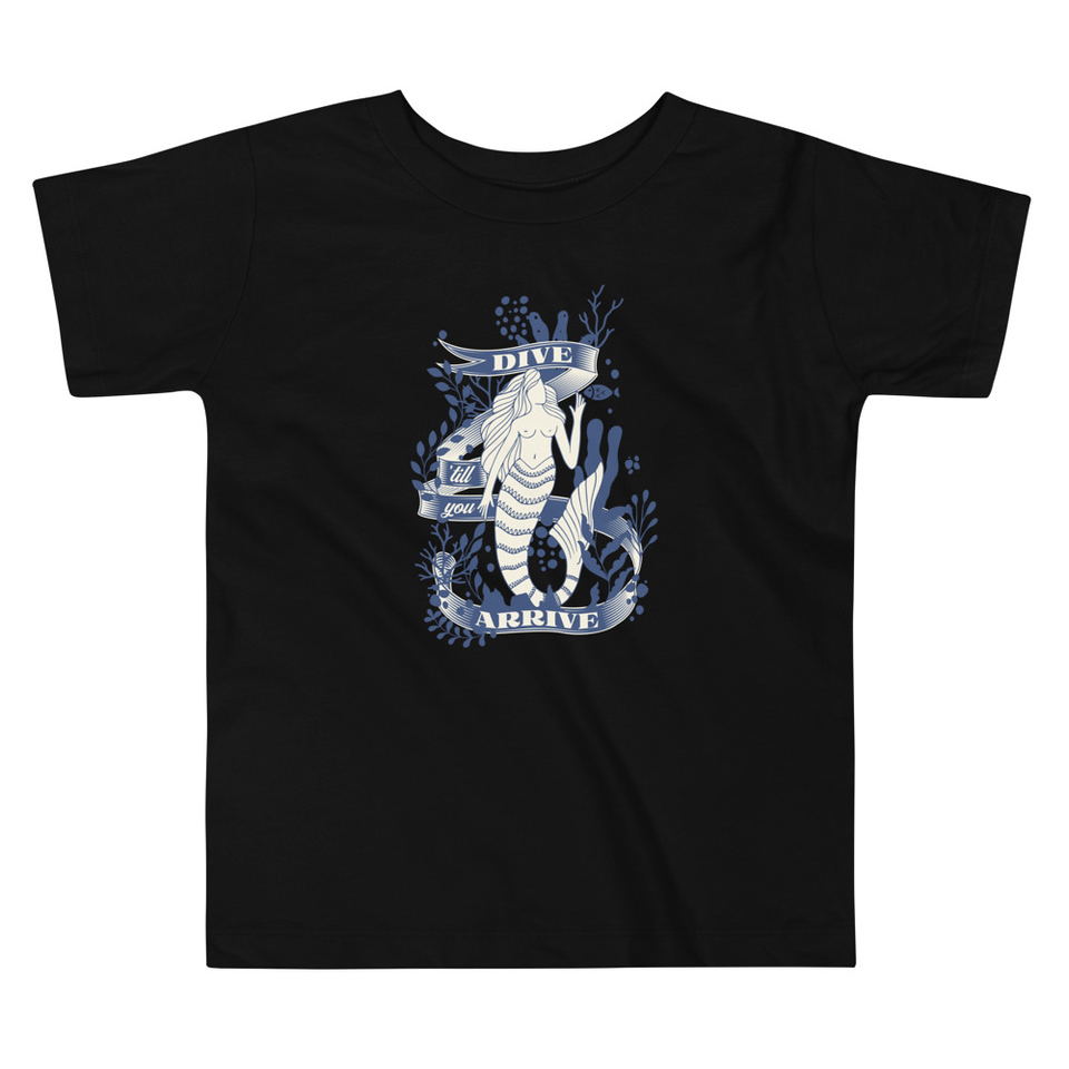 Blue Mermaid - Nautical Toddler Staple Tee