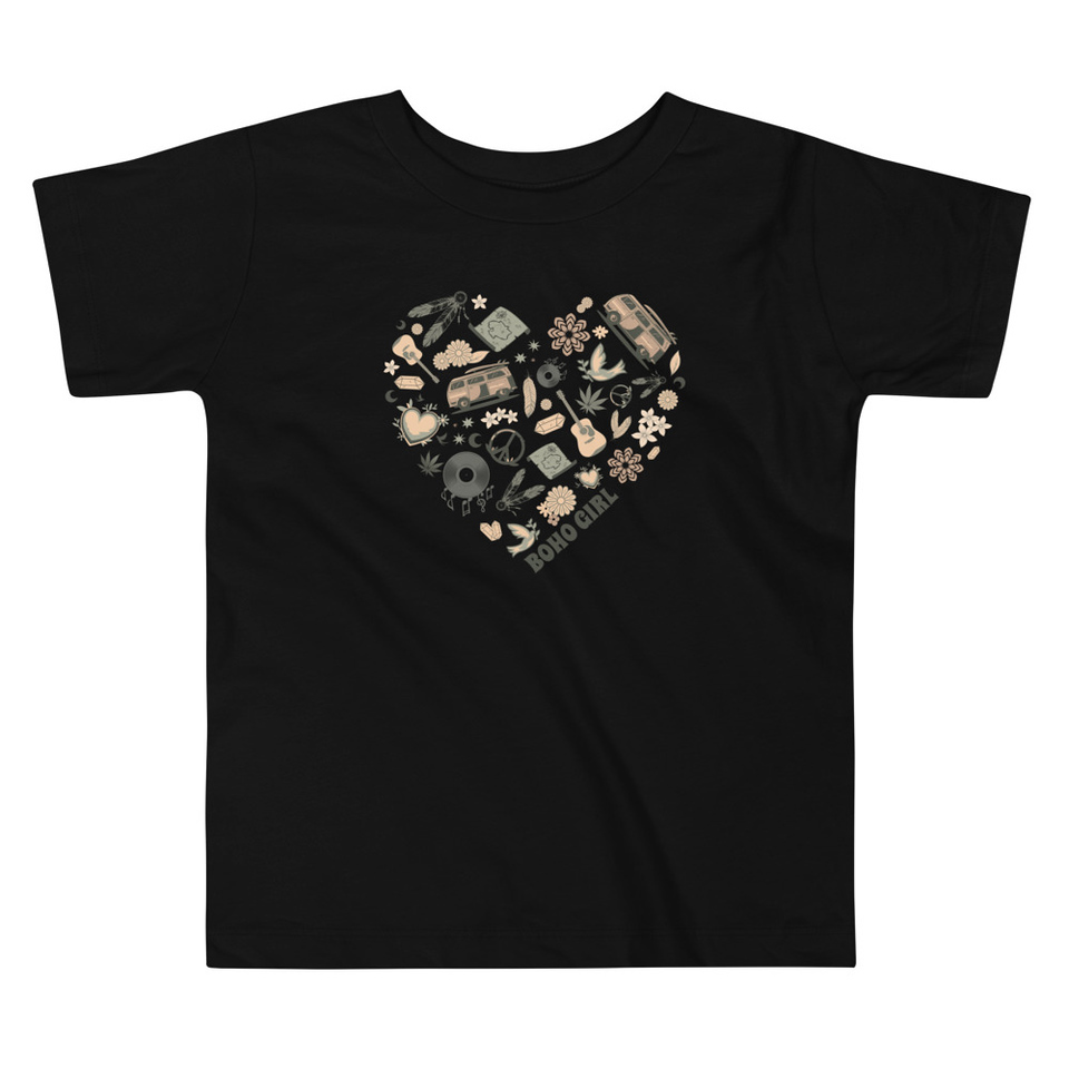 Boho Girl Poster Toddler Staple Tee