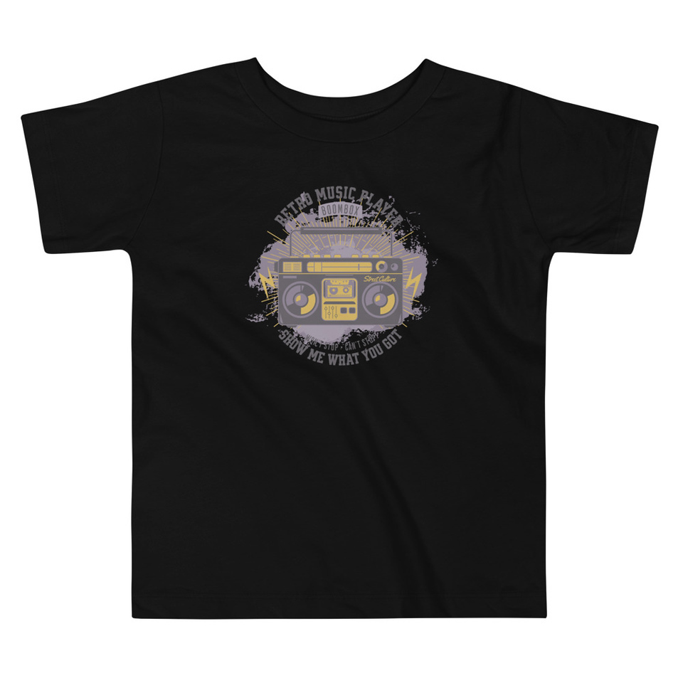Boombox Music Player - Retro Toddler Staple Tee