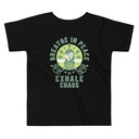 Breathe in peace, exhale chaos Toddler Staple Tee