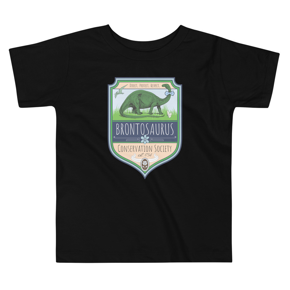 Brontosaurus Conservation Society Toddler Staple Tee