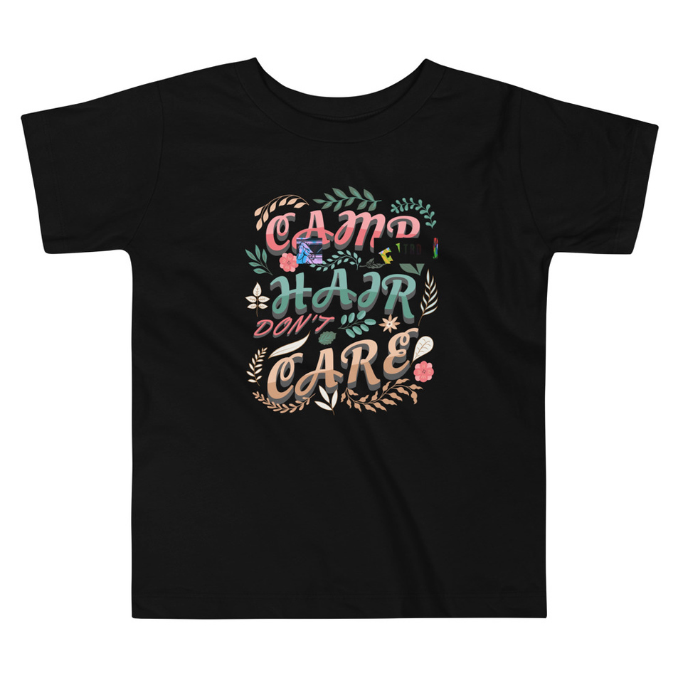 Camp Hair Don't Care Toddler Staple Tee