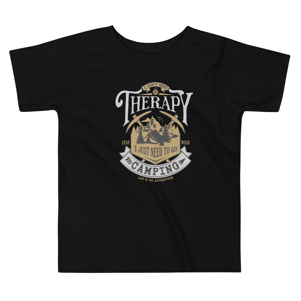 Camping Emblem Toddler Staple Tee