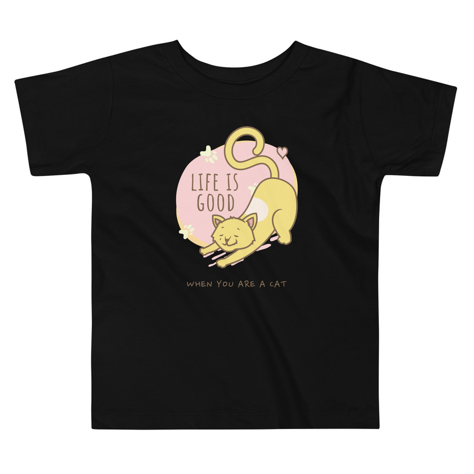 Cat Life - Humor Toddler Staple Tee