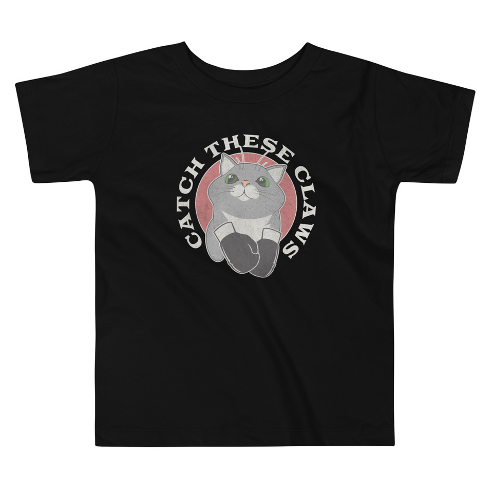 Catch These Claws - Cute Cat Toddler Staple Tee