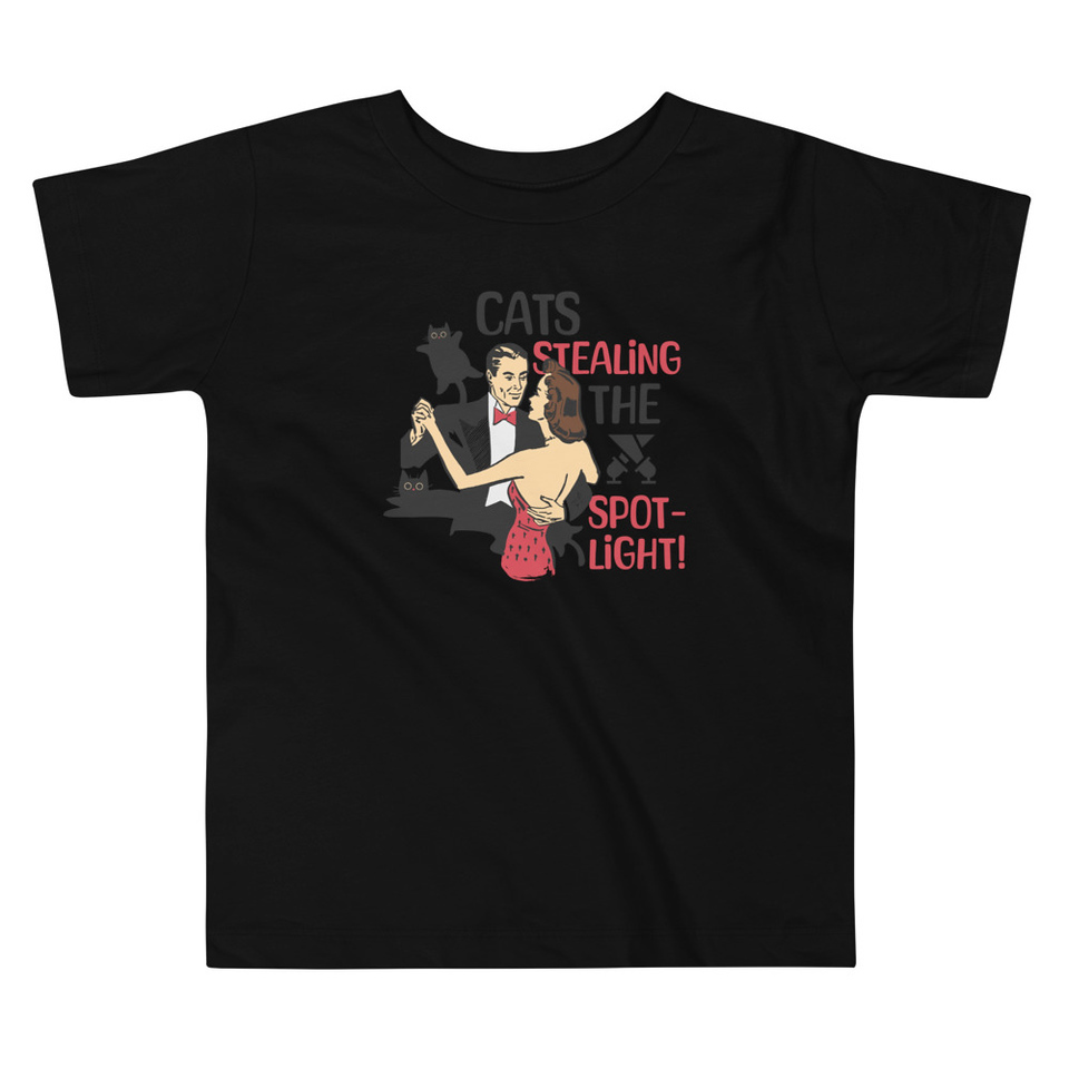 Cats Stealing the Spotlight Toddler Staple Tee