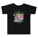 Classic Retro Illustrative Portrait Men Calling Toddler Staple Tee