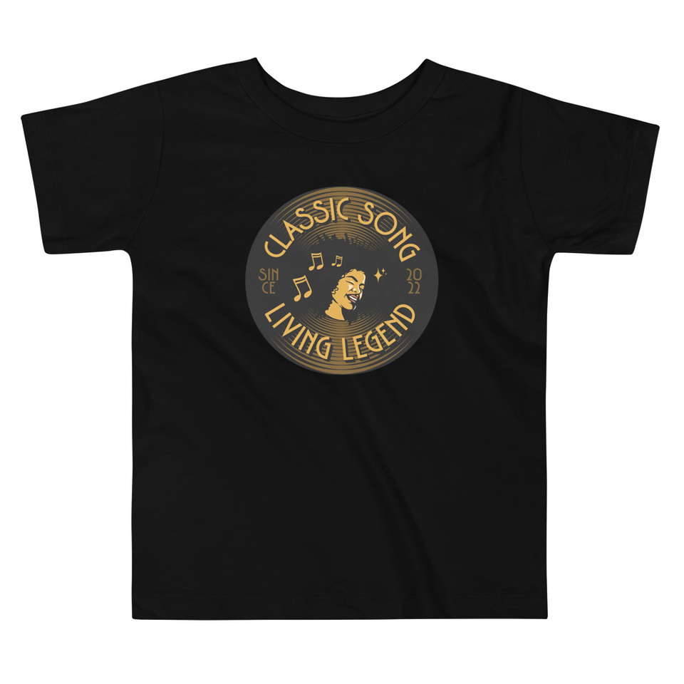 Classic Song - Music Record Toddler Staple Tee