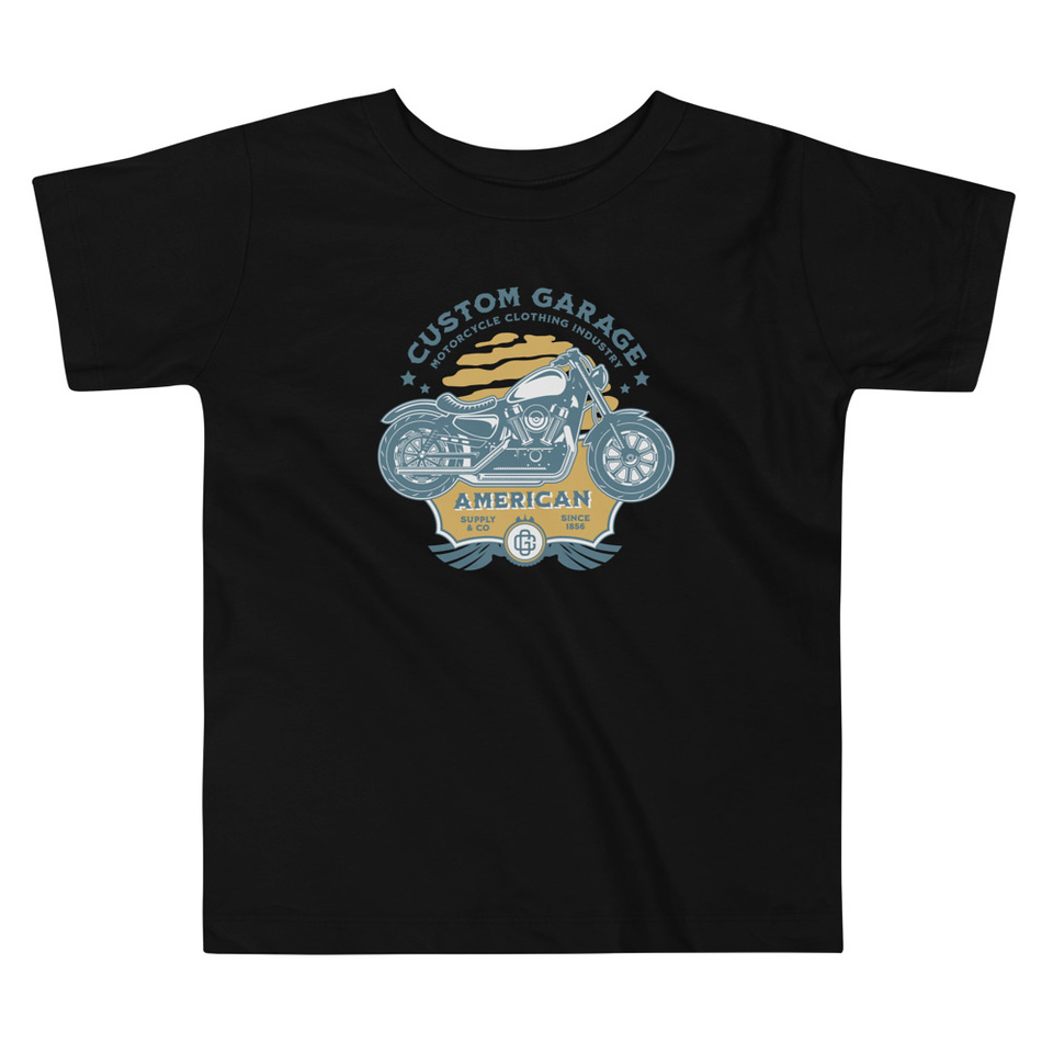 Custom Garage - Motorcycle Toddler Staple Tee