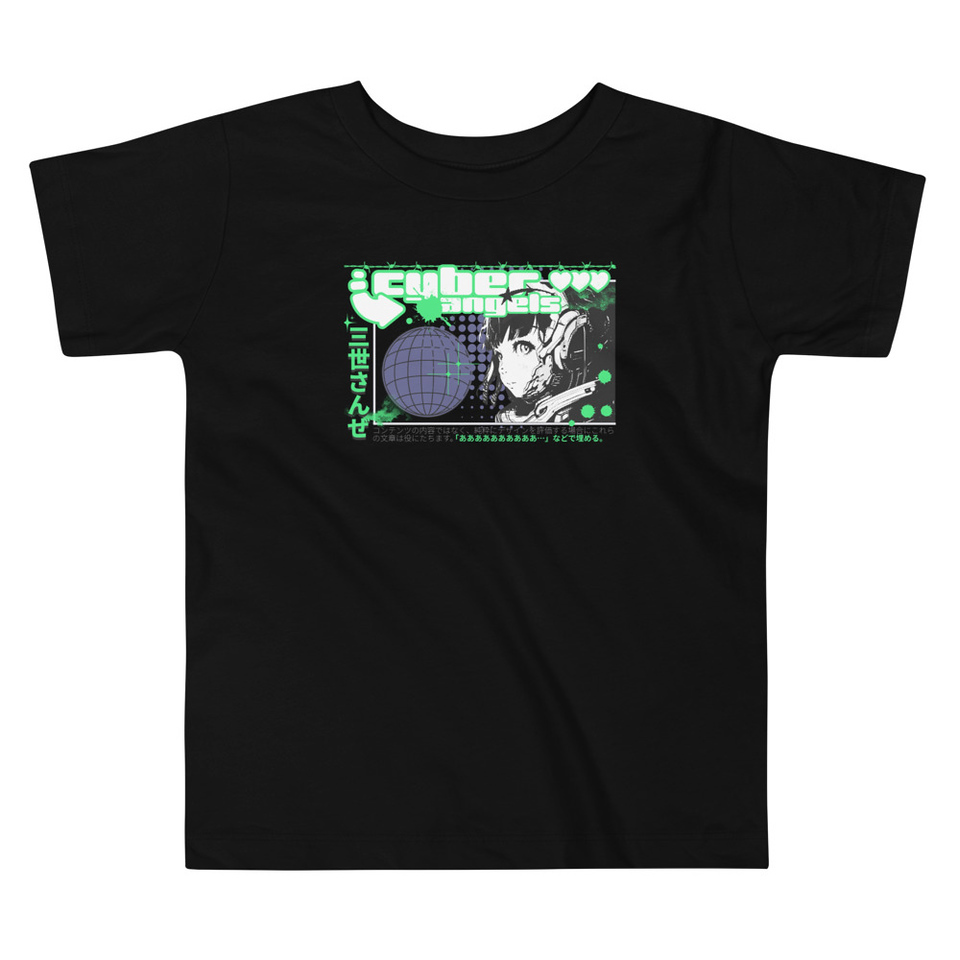 Cyber Angels - Y2k Girl Anime Toddler Staple Tee