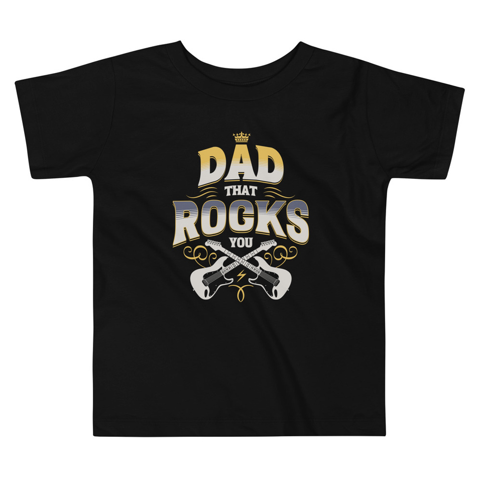 Dad That Rocks You - Electric Guitar Toddler Staple Tee