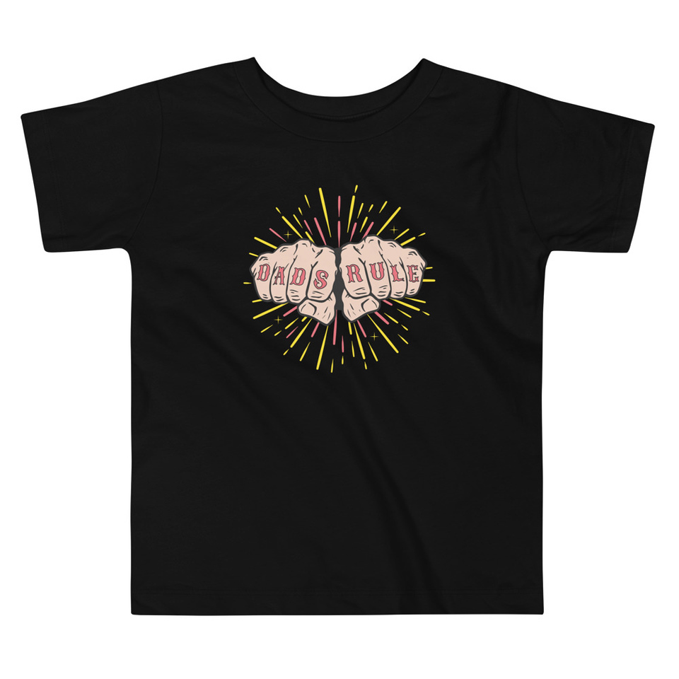 Dads Rule Toddler Staple Tee