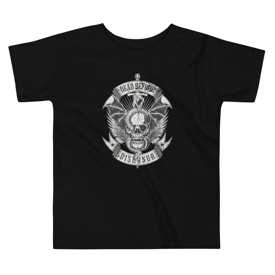 DEAD BEFORE DISHONOR Toddler Staple Tee