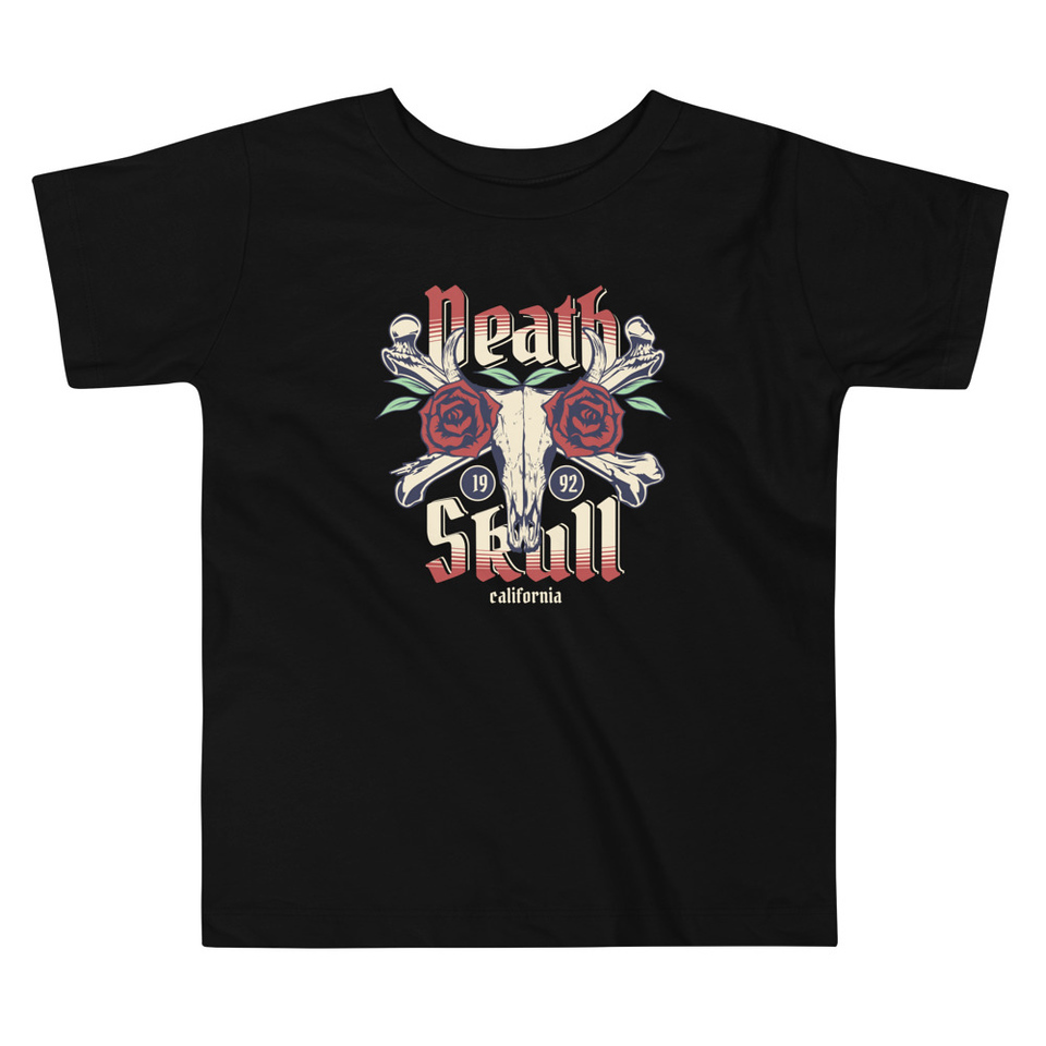 Death Skull - Flower Toddler Staple Tee