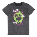 'Enjoy Your Trip' Punk Skull Unisex Denim T-Shirt