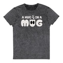 A Hug in a Mug - Funny Cartoon Unisex Denim T-Shirt