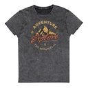 Adventure Explore The Mountain Unisex Denim T-Shirt